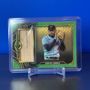 2022 Topps TT 05/27 Single Jumbo Relics Carlos‎ Correa #SJR1-CC2 Emerald